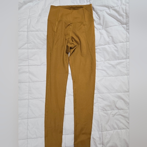 Girlfriend Collective High Waist Leggings Size S Mustard Color - Picture 1 of 4